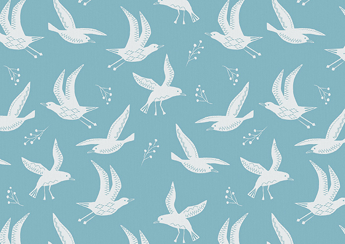 Seagulls, Seafoam - Twist&Fit Roller Blind - Image 6